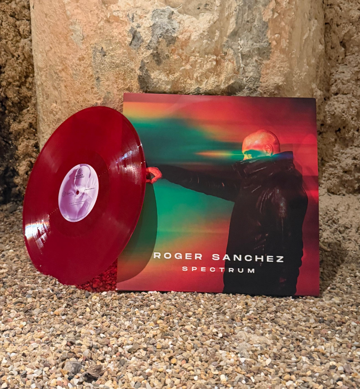 Transparent red Spectrum vinyl records